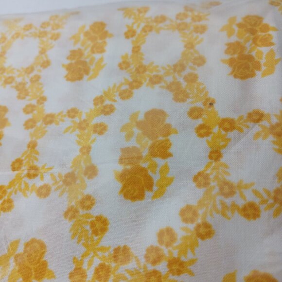 Cannon Royal Family Sheet Full Flat Cameo Rose Gold Yellow Featherlite Vintage - Picture 9 of 10